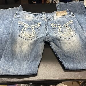 Big Star Women's Boot Cut Jeans - Light Blue size 28